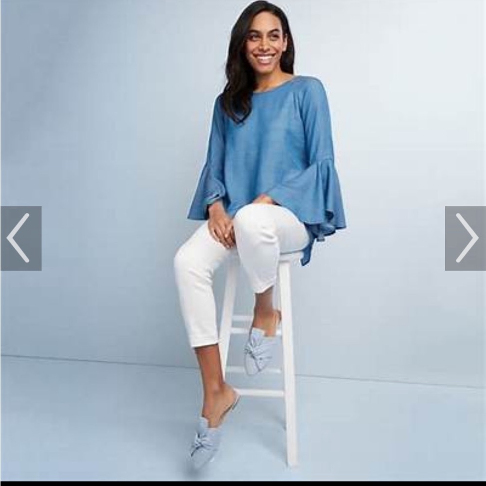 LC Lauren Conrad Denim Blouse